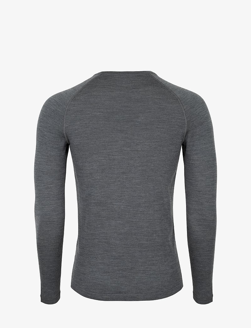 Danish Endurance - Men's Merino Long Sleeved Shirt - underställströjor - dark grey - 2