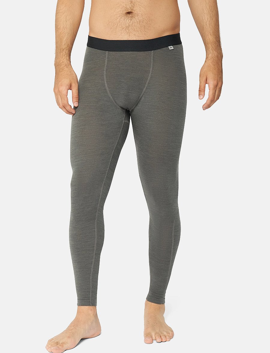 Danish Endurance - Core Merino Baselayer Tights (Men) 1-pack - dark grey - 1