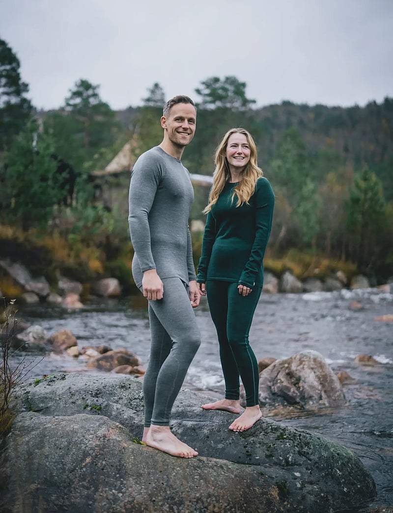 Danish Endurance - Core Merino Baselayer Tights (Men) 1-pack - spodnie termoaktywne - dark grey - 3