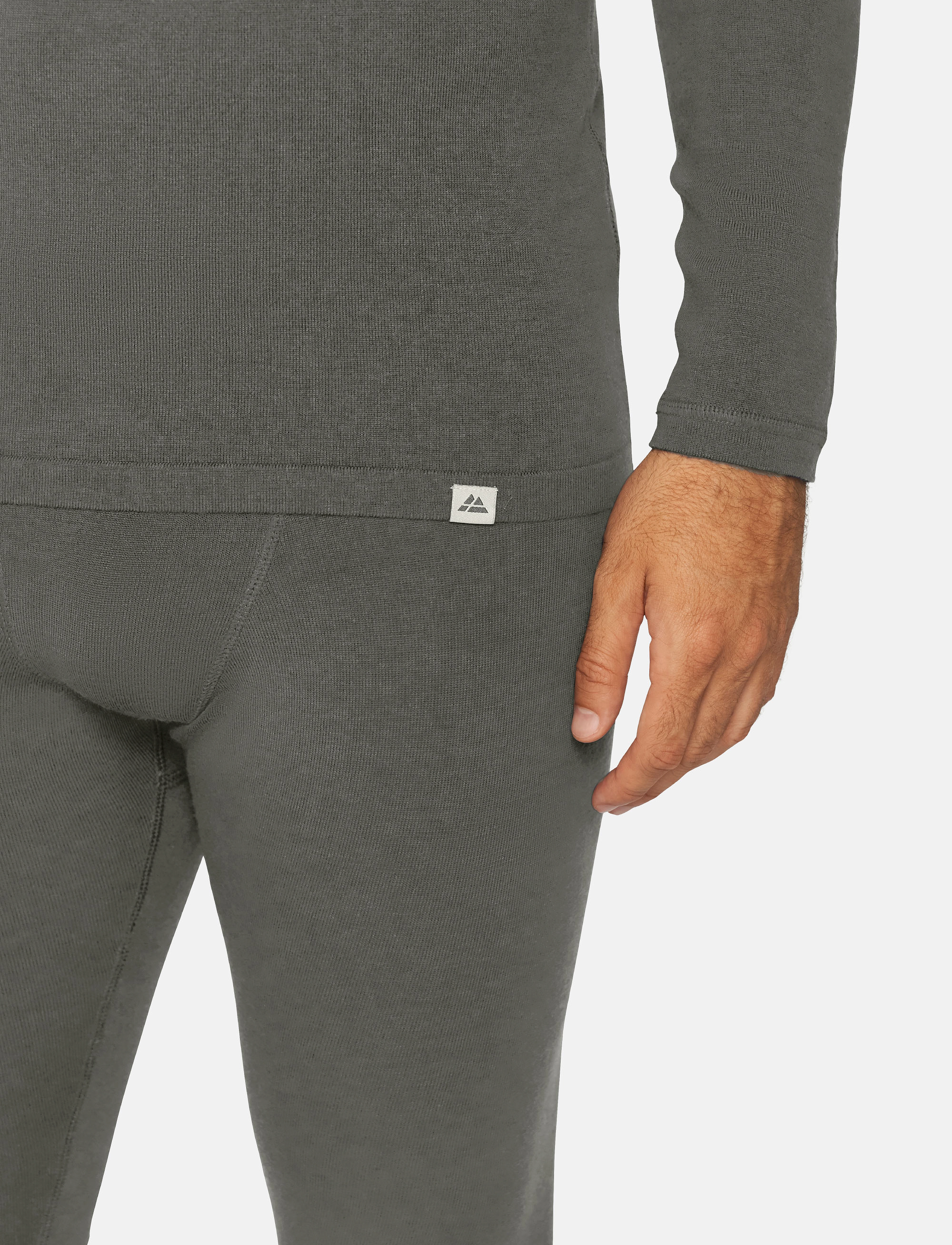 Danish Endurance - Core Merino Baselayer Tights (Men) 1-pack - dark grey - 4