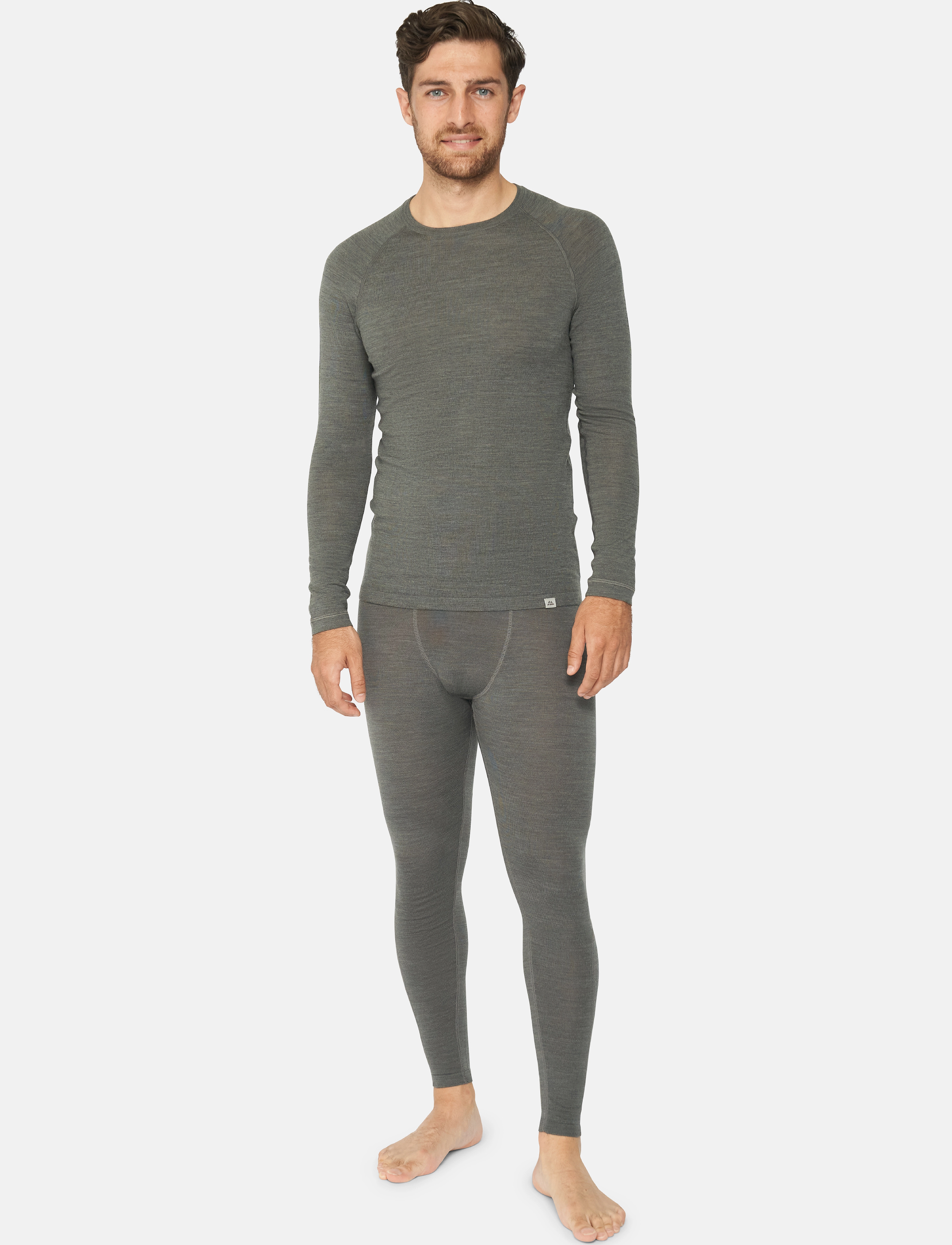 Danish Endurance - Core Merino Baselayer Tights (Men) 1-pack - dark grey - 5