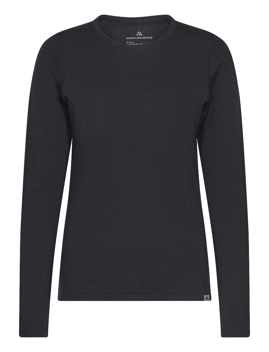 Danish Endurance - Core Merino Baselayer Shirt (Women) 1-pack - underställströjor - black - 1