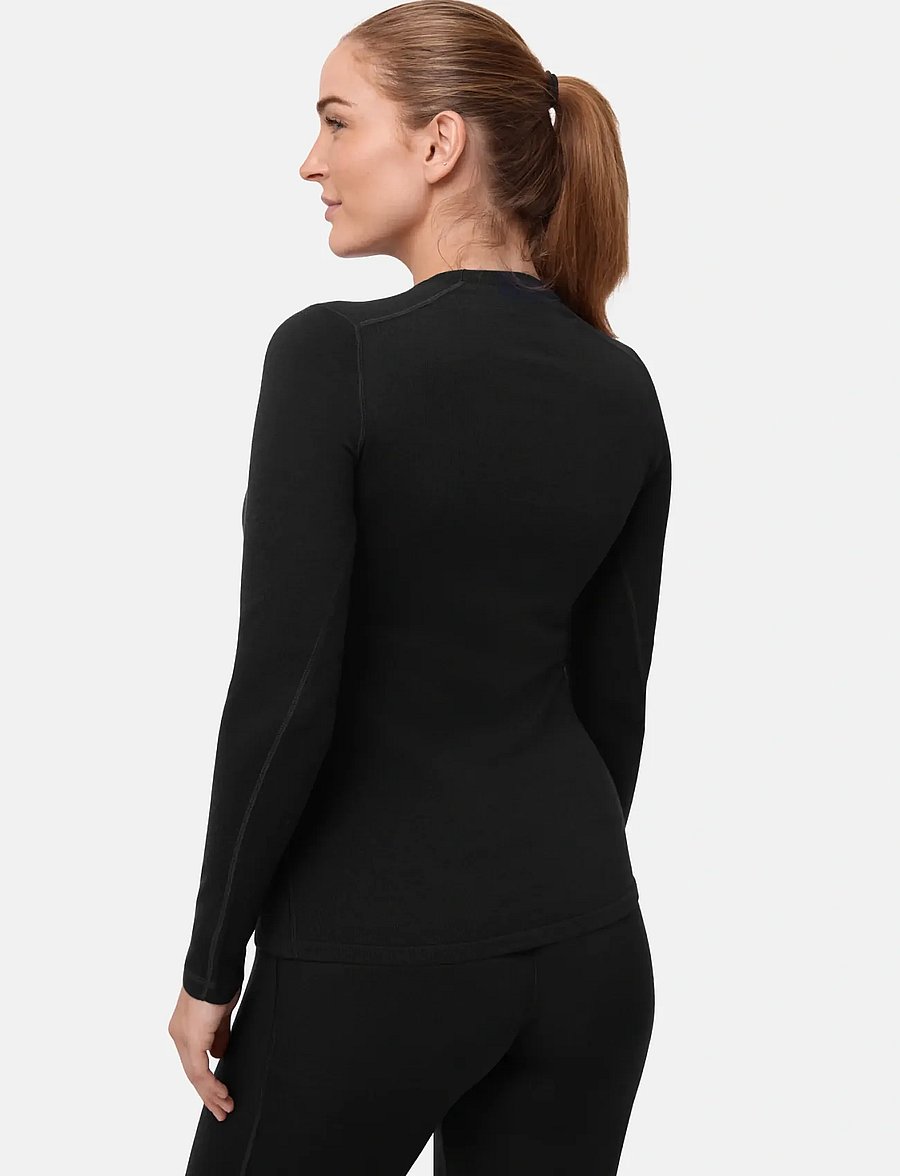 Danish Endurance - Core Merino Baselayer Shirt (Women) 1-pack - underställströjor - black - 3