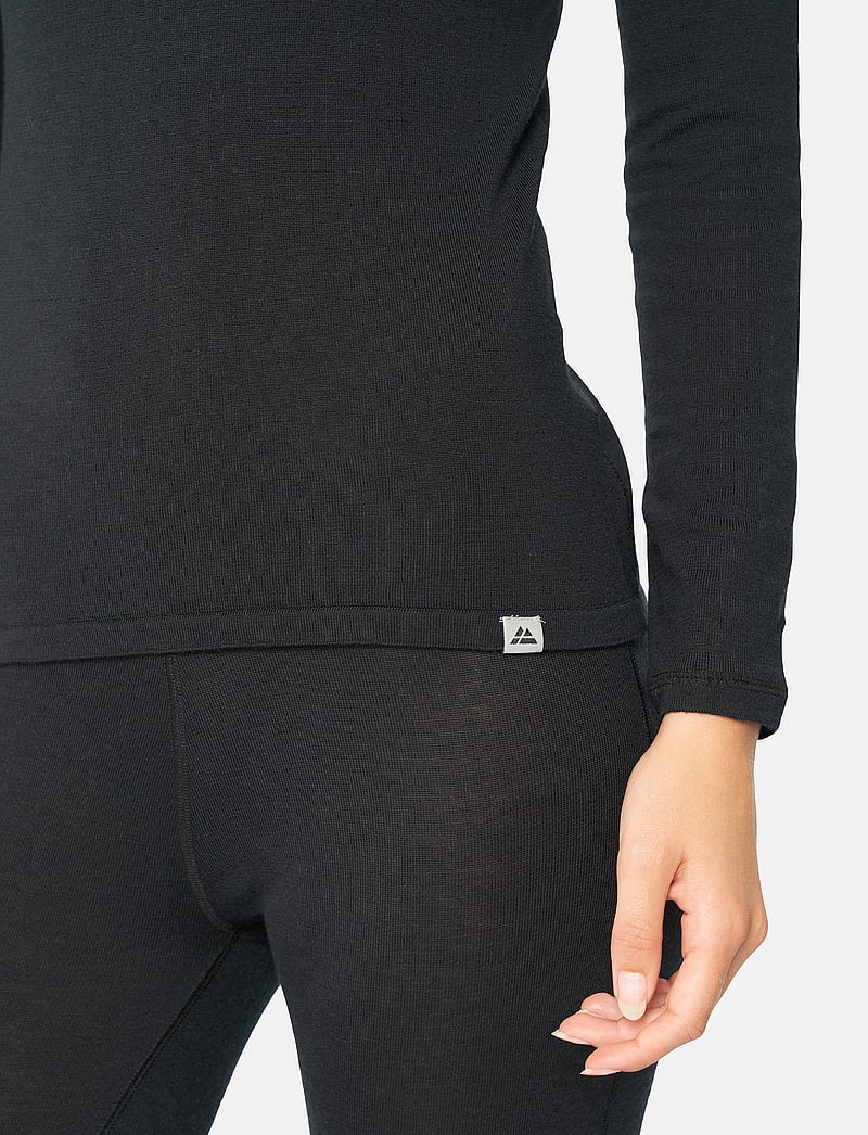 Danish Endurance - Women's Merino Long Sleeved Shirt - funktionsunterwäsche - oberteile - black - 4