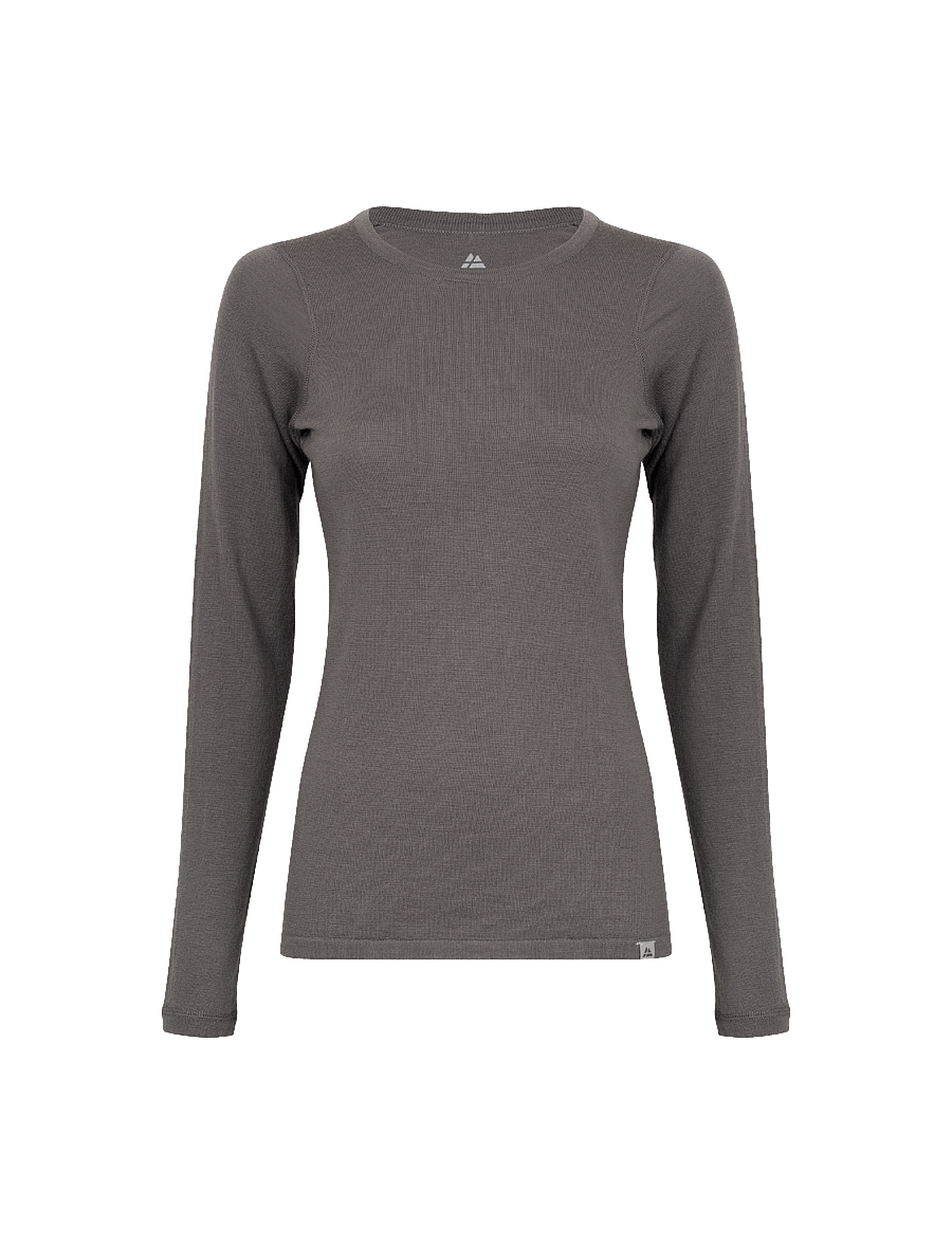 Danish Endurance - Core Merino Baselayer Shirt (Women) 1-pack - underställströjor - grey - 0