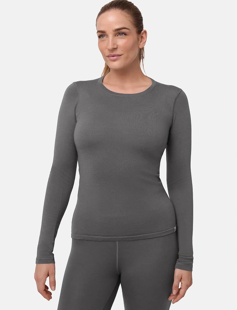 Danish Endurance - Core Merino Baselayer Shirt (Women) 1-pack - underställströjor - grey - 2