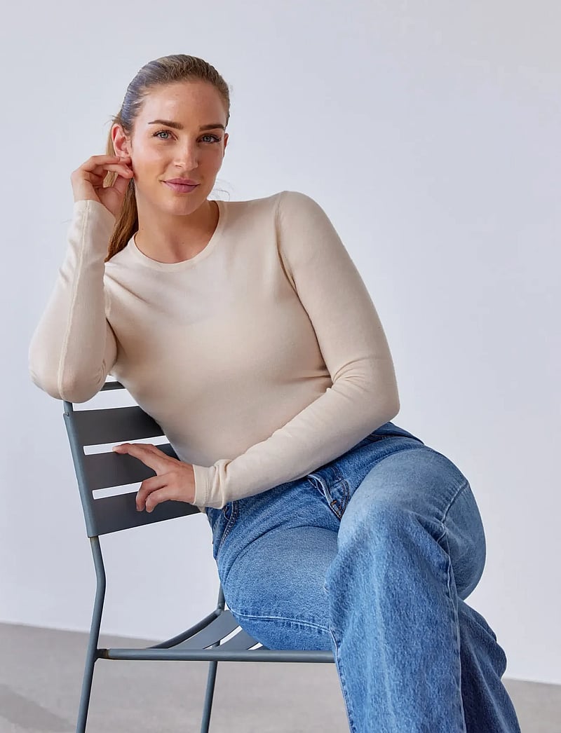 Danish Endurance - Women's Merino Long Sleeved Shirt - underställströjor - white - 4