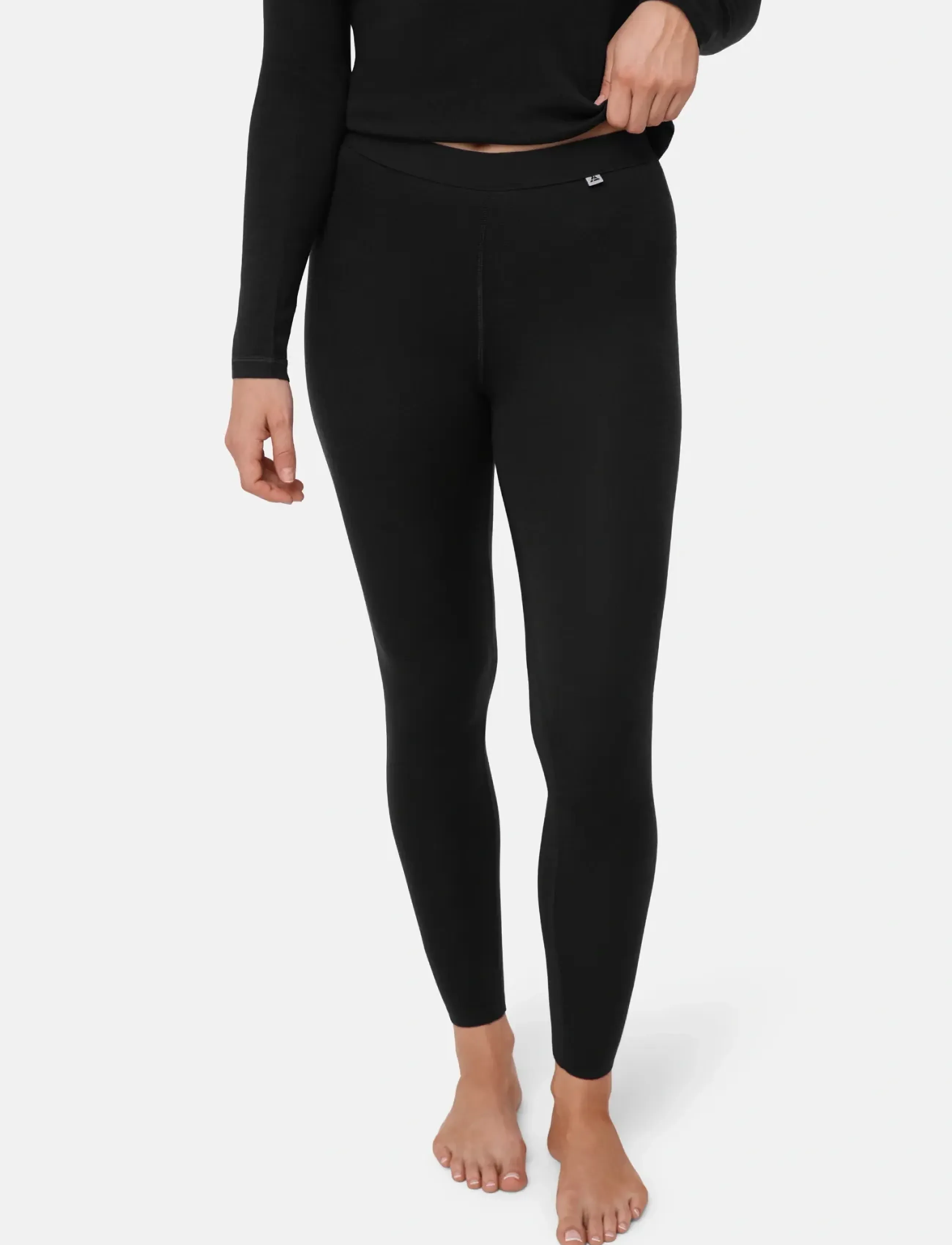 Danish Endurance - Core Merino Baselayer Tights (Women) 1-pack - black - 0