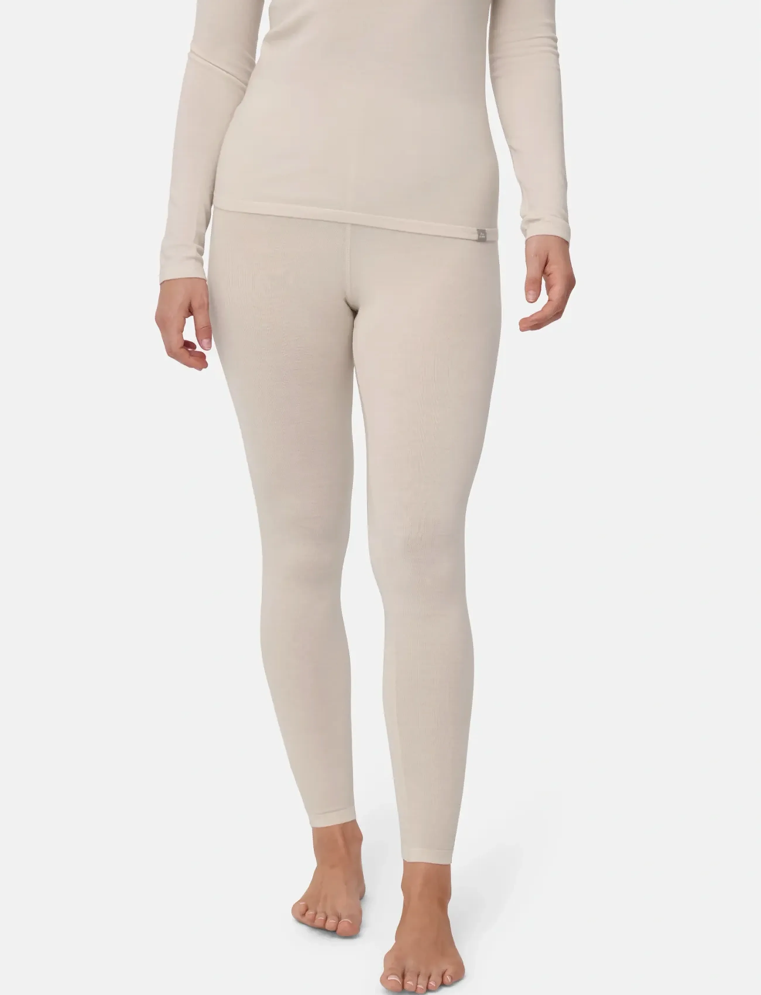 Danish Endurance - Core Merino Baselayer Tights (Women) 1-pack - basesayer underdele - white - 0