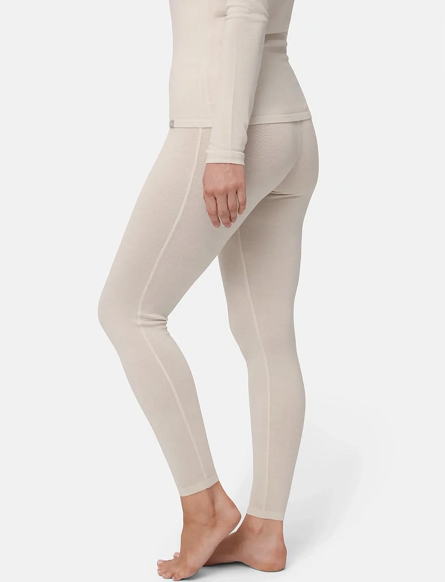 Danish Endurance - Core Merino Baselayer Tights (Women) 1-pack - basesayer underdele - white - 3