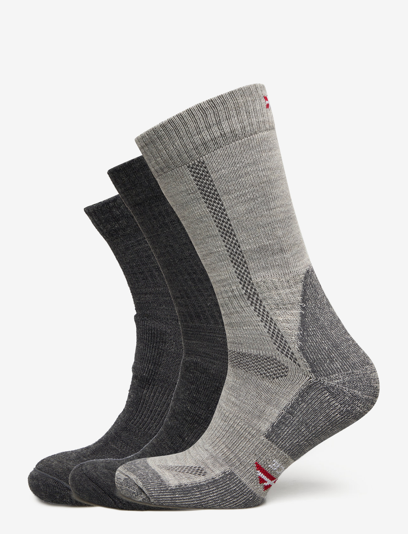 Danish Endurance - Hiking Combo Socks 3 Pack - laveste priser - grey (hiking classic grey, light grey, low-cut grey) - 0
