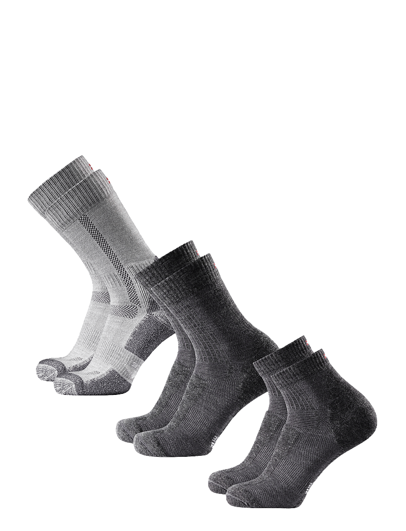 Danish Endurance - Hiking Socks Set 3-pack - sportstrømper - grey (hiking classic grey, light grey, low-cut grey) - 2