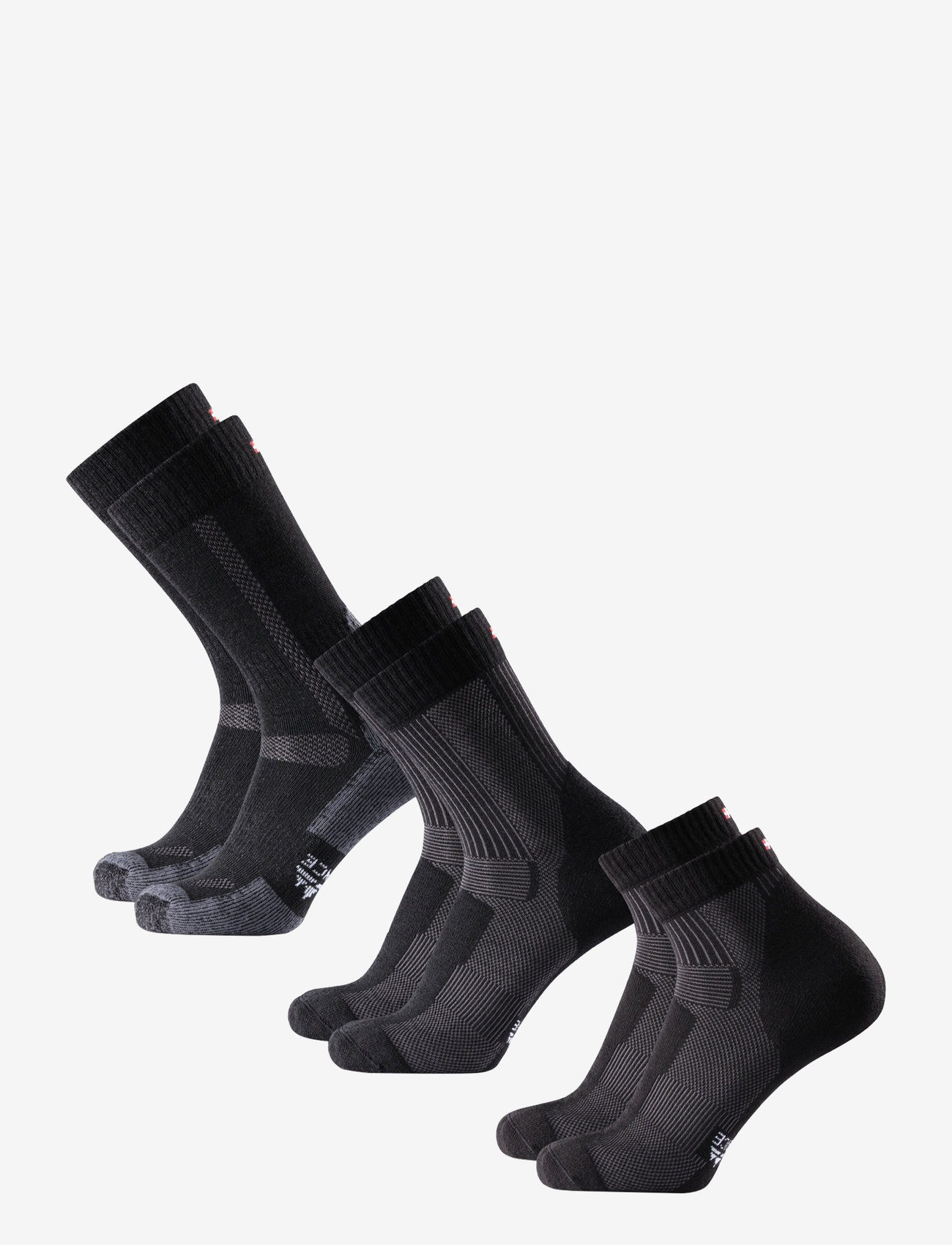 Danish Endurance - Hiking Socks Set 3-pack - die niedrigsten preise - black (hiking classic black, light black, low-cut black) - 0