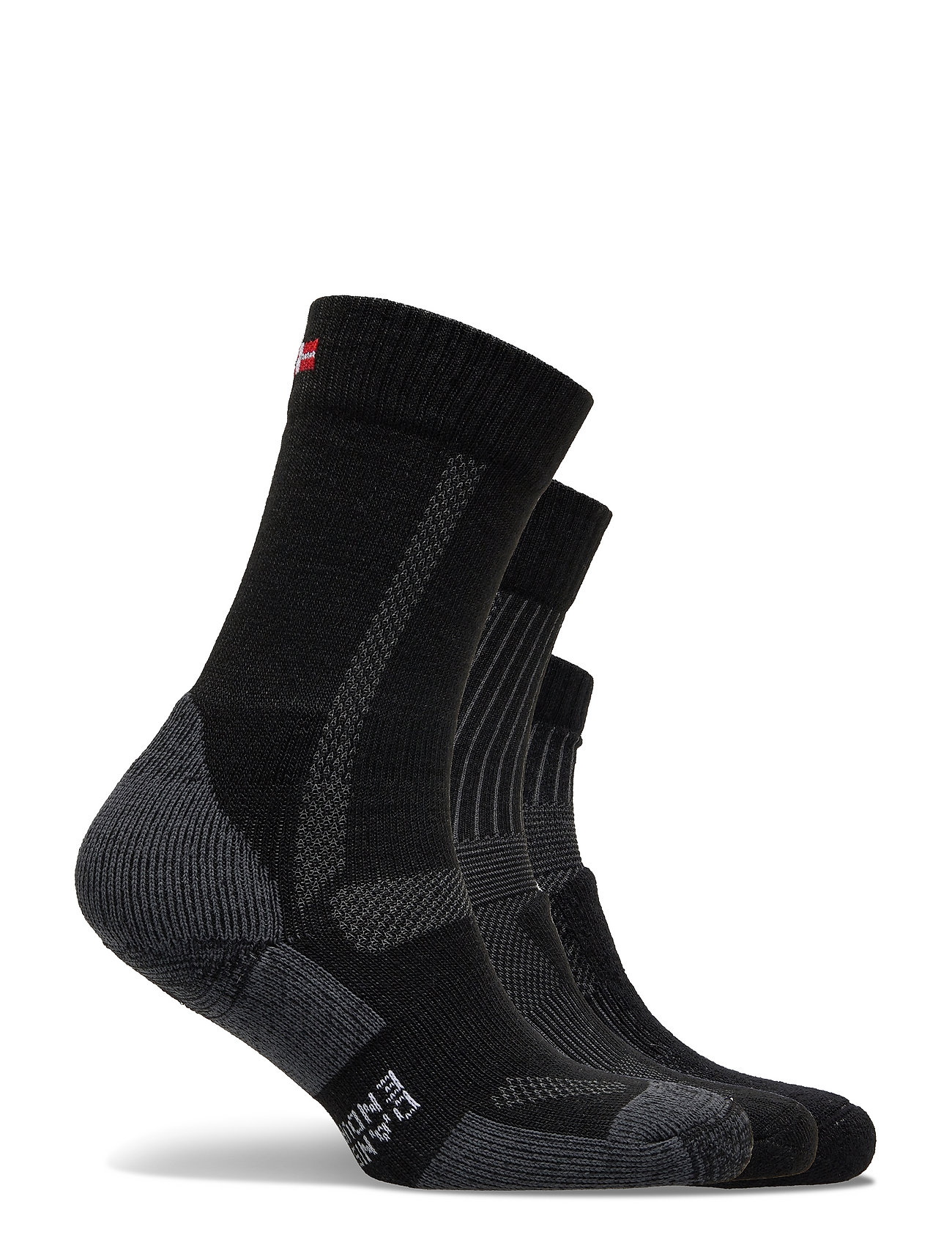 Danish Endurance - Hiking Combo Socks 3 Pack - laagste prijzen - black (hiking classic black, light black, low-cut black) - 1