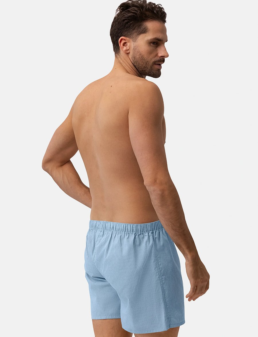 Danish Endurance - Organic Woven Boxers (Men) 4-pack - boxershorts - assorted blue/stripes mix - 3