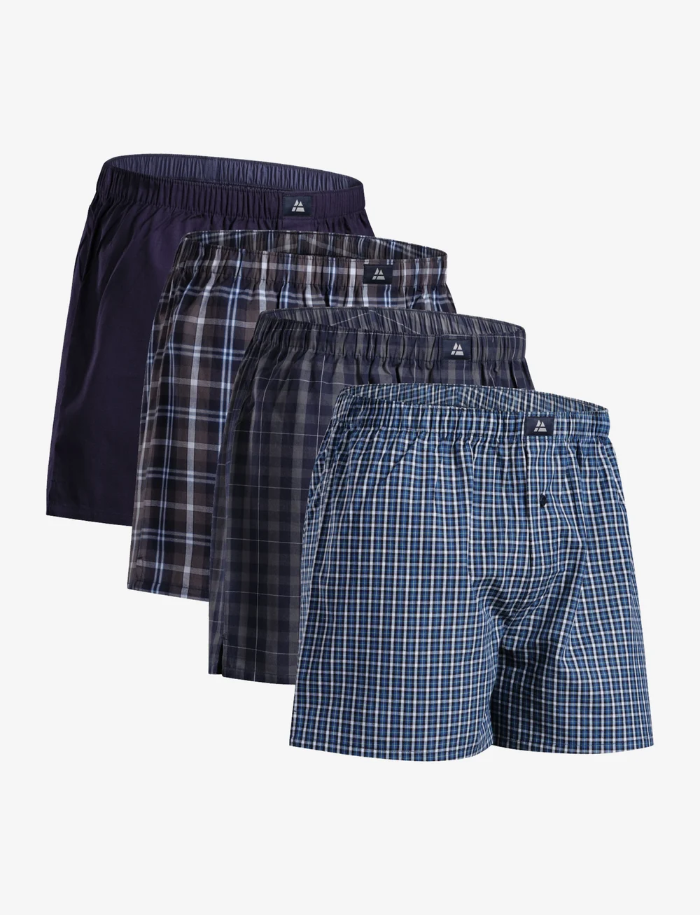 Danish Endurance - Men's Organic Woven Boxers - undertøj - assorted blue/grey mix - 1