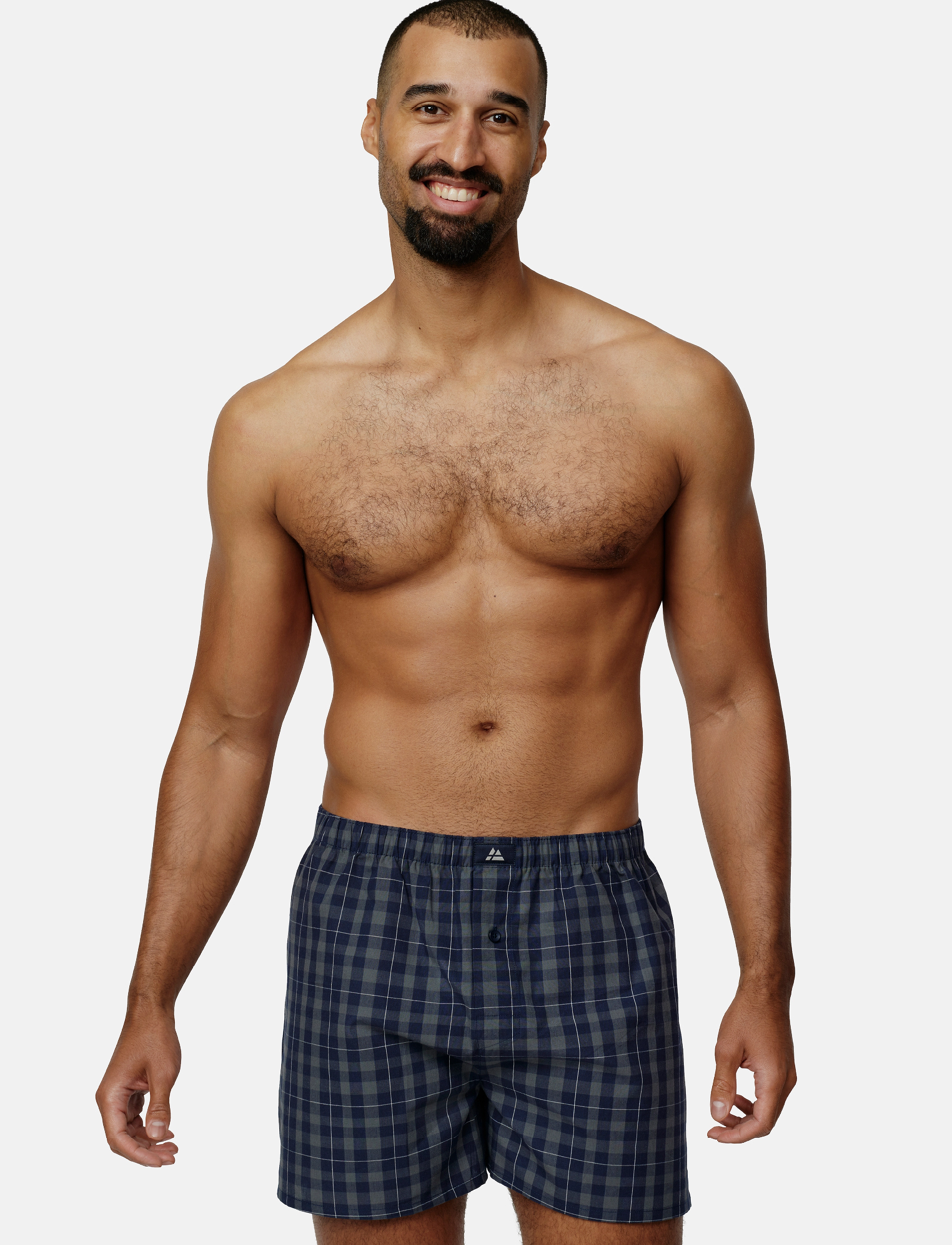 Danish Endurance Men's Organic Woven Boxers - Enimmüüdud - ASSORTED BLUE/GREY MIX / multi