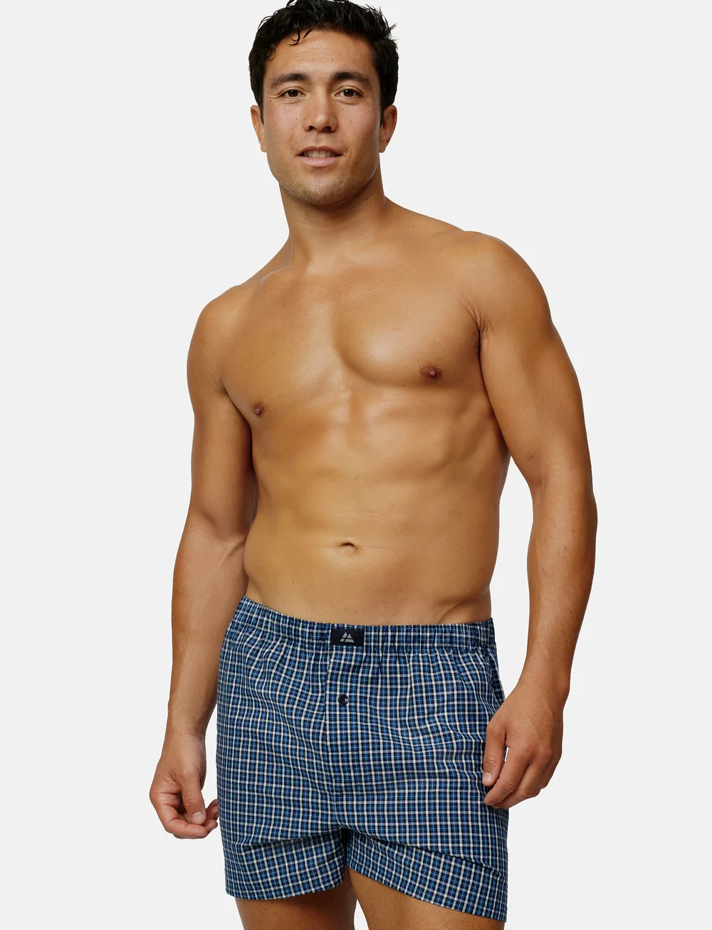 Danish Endurance - Men's Organic Woven Boxers - undertøj - assorted blue/grey mix - 2