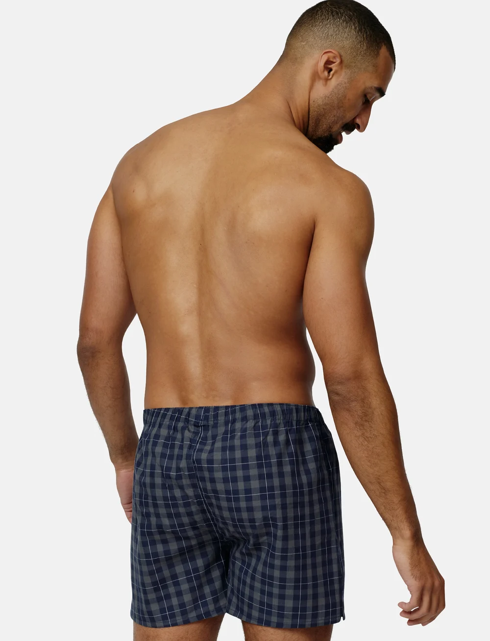 Danish Endurance - Men's Organic Woven Boxers - undertøj - assorted blue/grey mix - 3