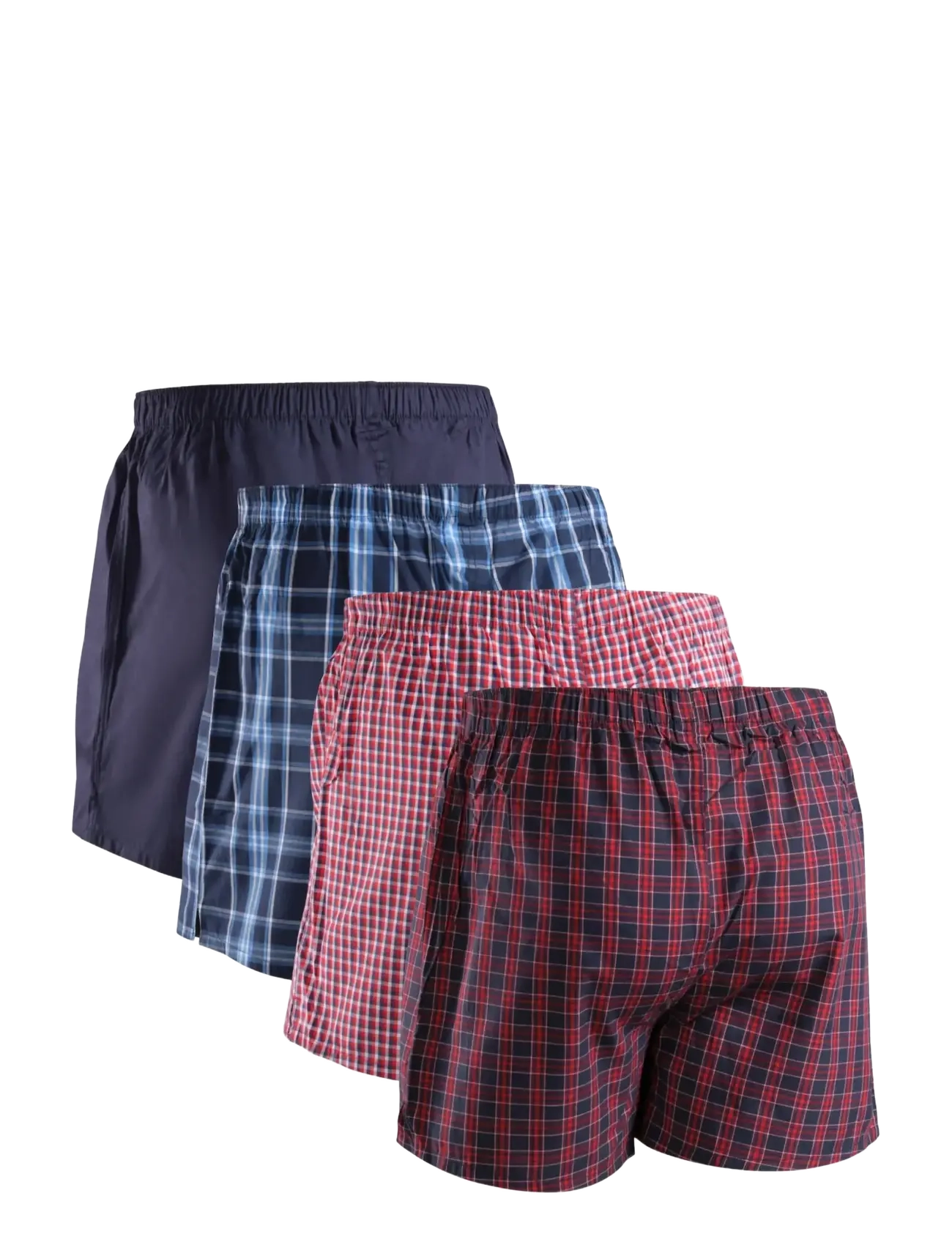 Danish Endurance - Organic Woven Boxers (Men) 4-pack - Šortukai - assorted blue/red mix - 2