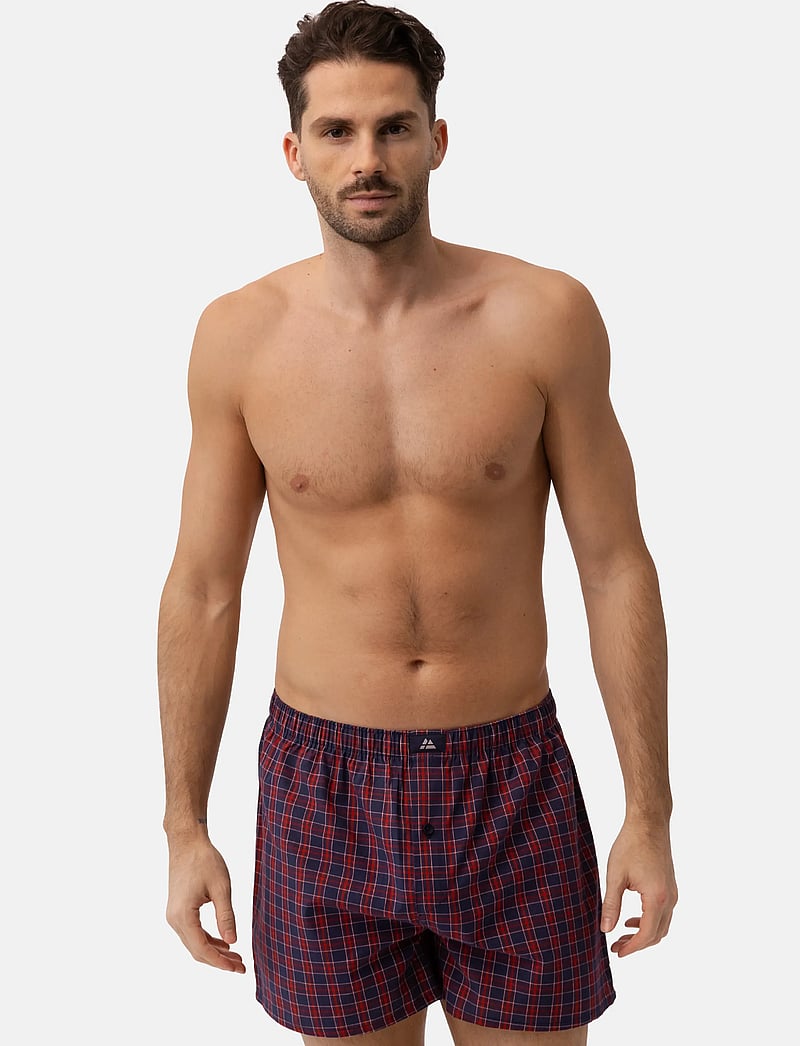 Danish Endurance - Organic Woven Boxers (Men) 4-pack - boxershorts - assorted blue/red mix - 0