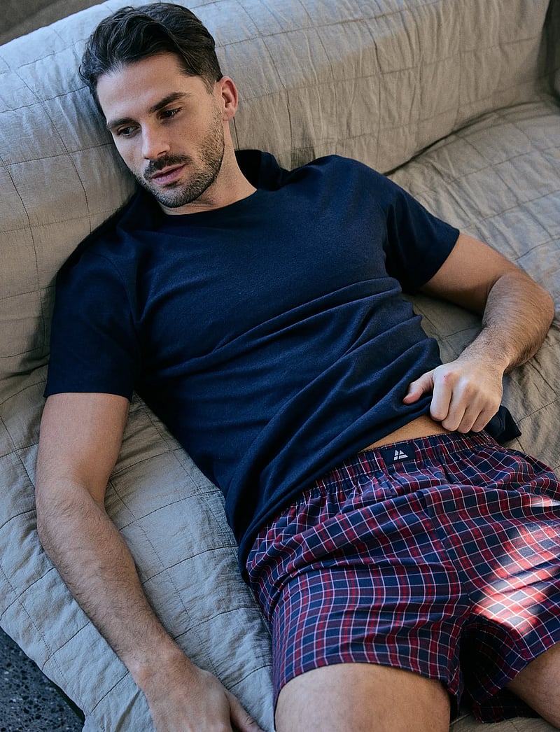 Danish Endurance - Organic Woven Boxers (Men) 4-pack - boxershorts - assorted blue/red mix - 5