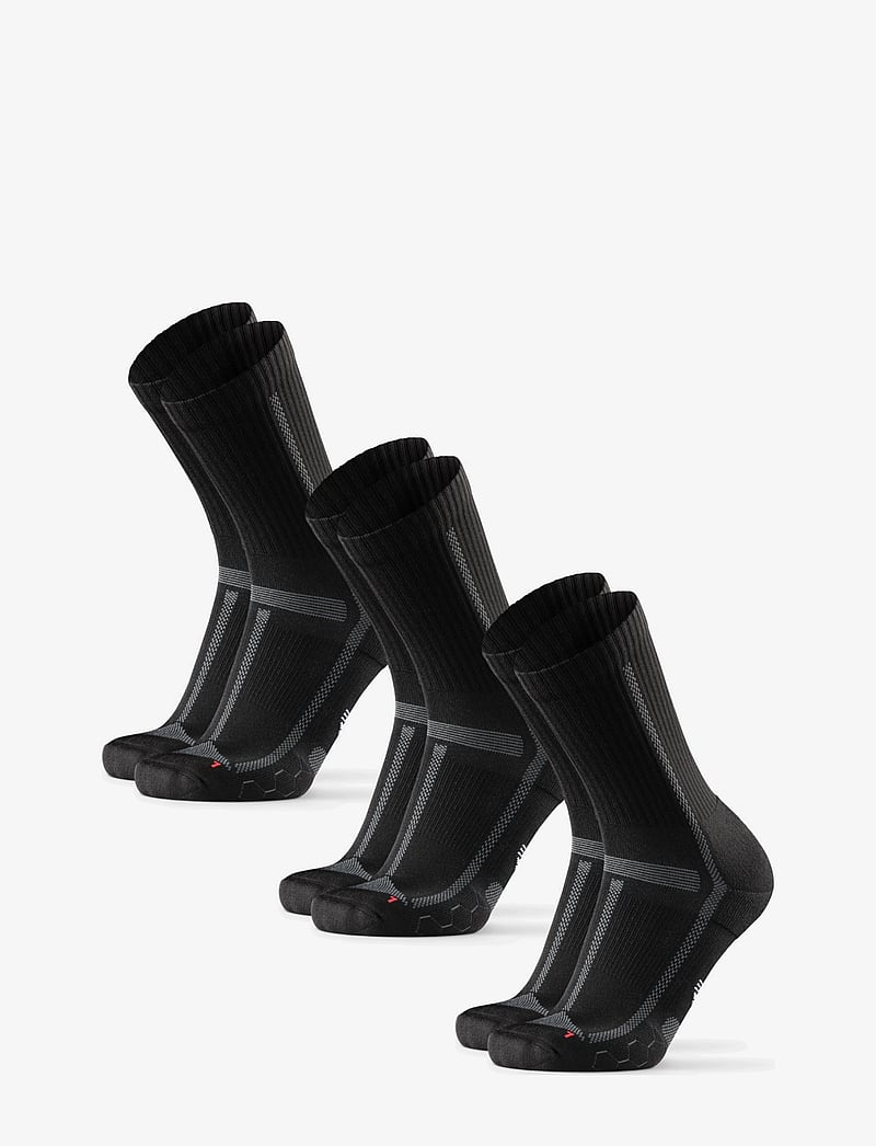 Danish Endurance - Long Distance Running Crew Socks - spordisokid - black/grey - 1