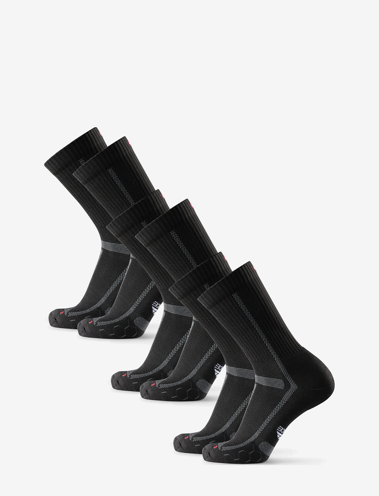 Danish Endurance - Long Distance Running Crew Socks - sport socks - black/grey - 3