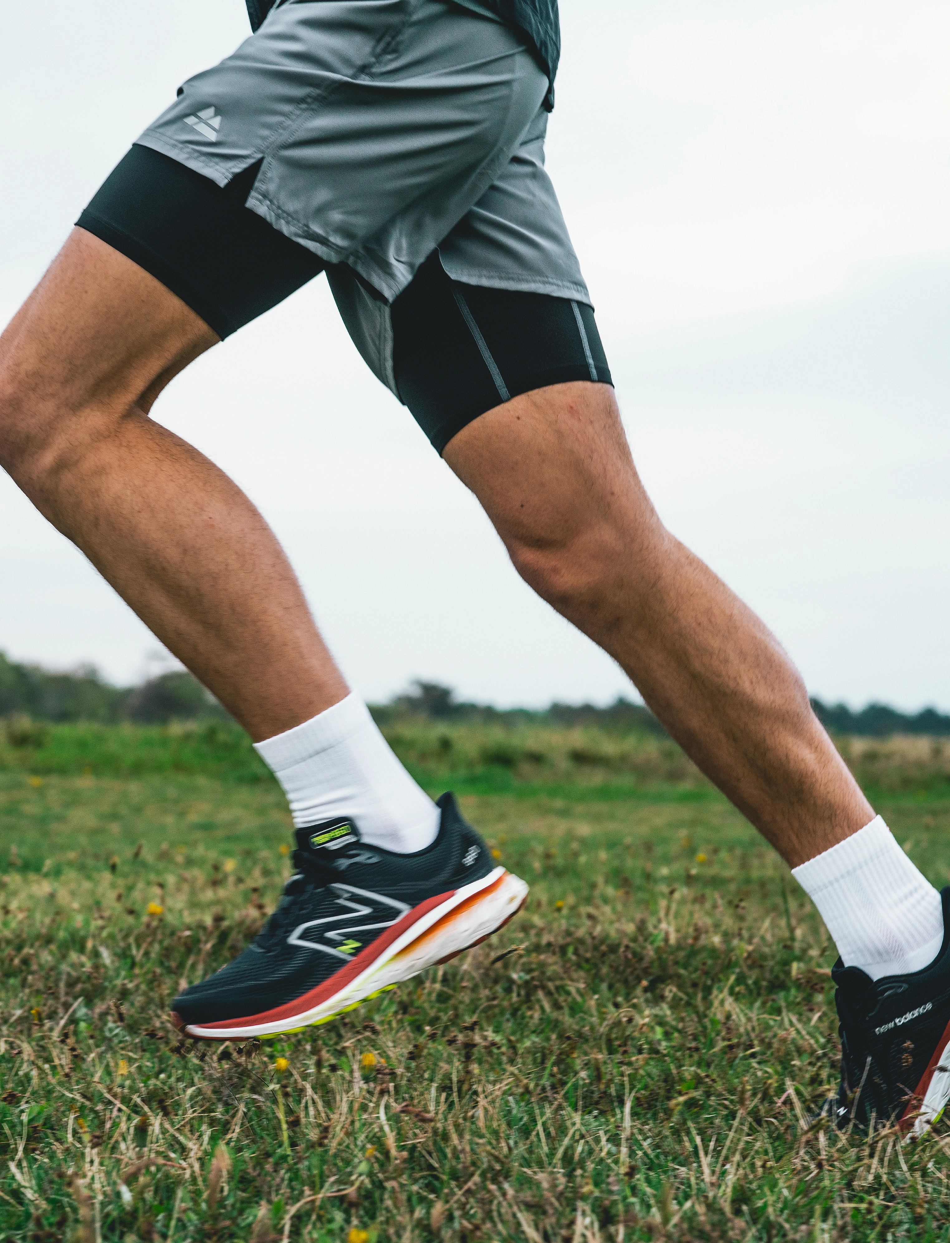 Danish Endurance Long Distance Running Crew Socks 3-Pack, Mænd, Mellemlange Løbestrømper, Hvid, Str: 43-47