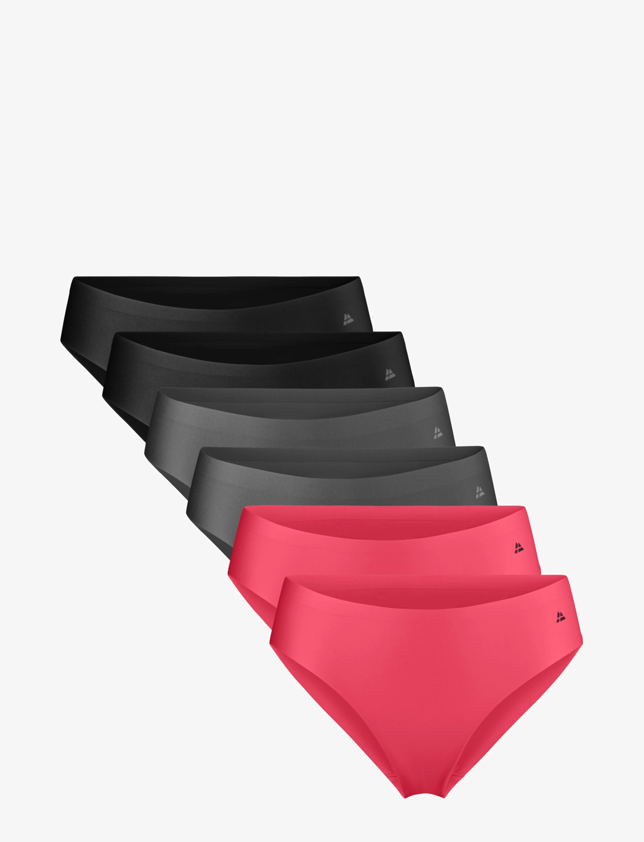 Danish Endurance Invisible Bikini (Women) 6-pack - Danish Endurance - MULTICOLOR (2X BLACK, 2X GREY, 2X PINK) / multi