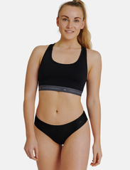 Danish Endurance - Women's Invisible Bikini 6-pack - seamless panties - multicolor (2x black, 2x grey, 2x pink) - 3
