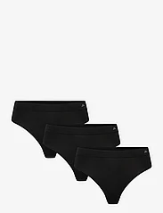 Danish Endurance - Women's Bamboo Thong 3-pack - lowest prices - black - 0