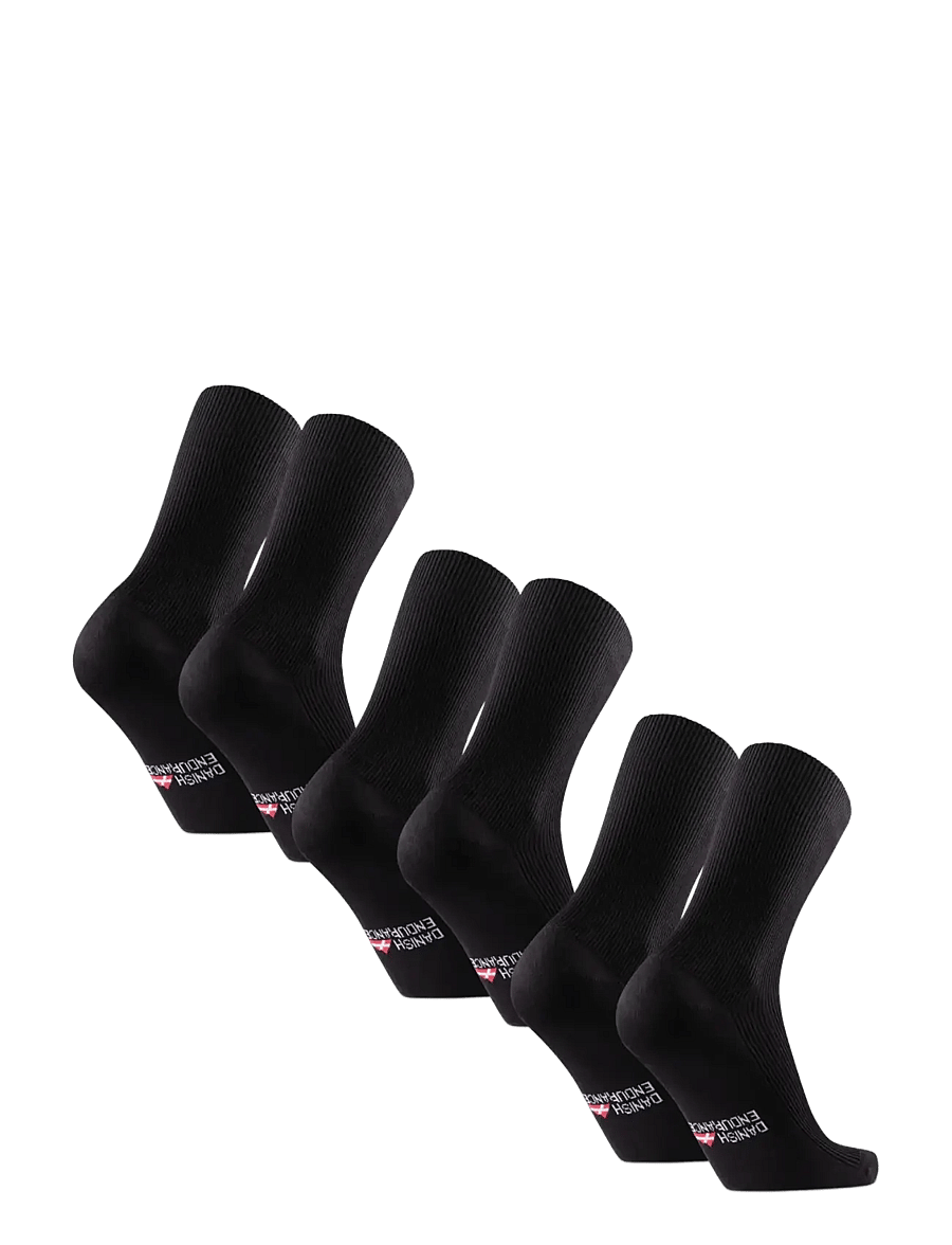 Danish Endurance - Bamboo Soft Top Socks 3-pack - strümpfe - black - 2