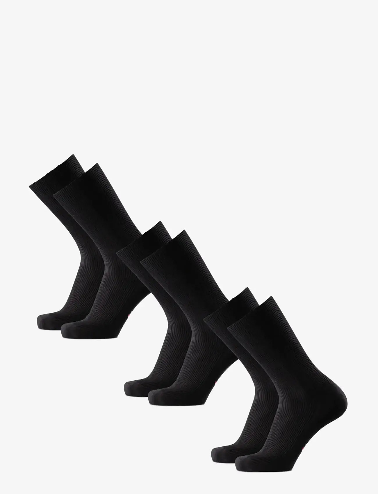 Danish Endurance - Bamboo Soft Top Socks 3-pack - träningsstrumpor - black - 3