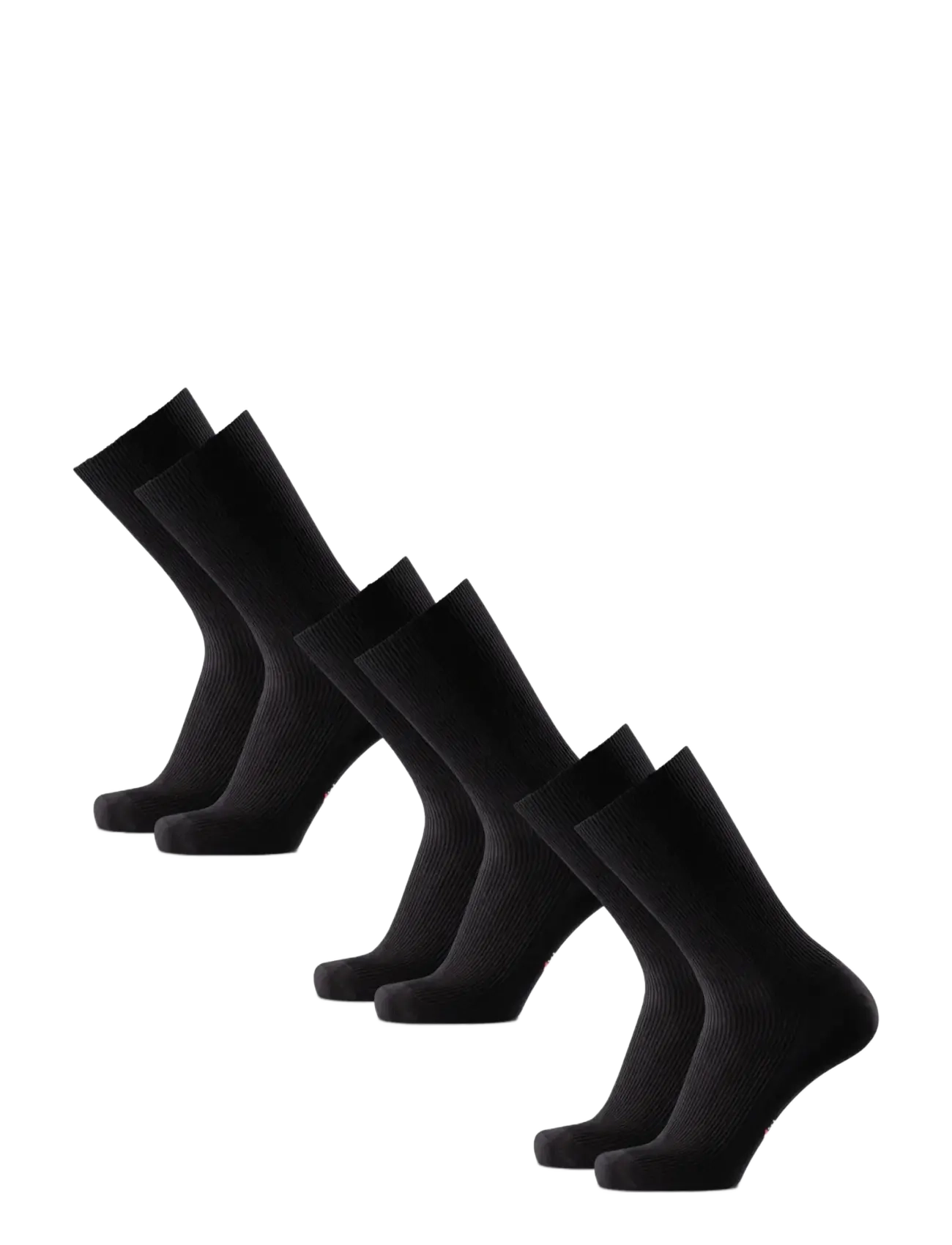 Danish Endurance - Bamboo Soft Top Socks 3-pack - laveste priser - black - 3