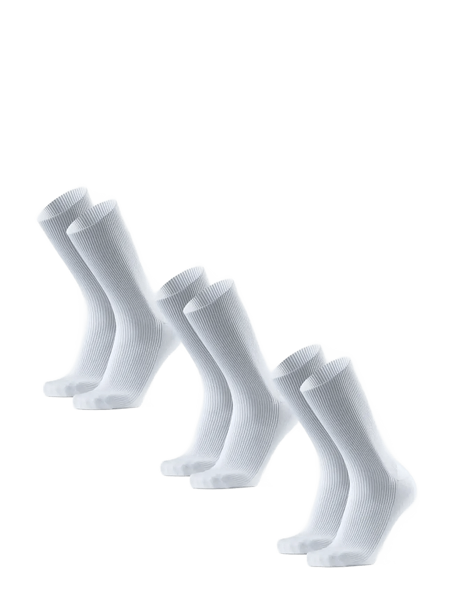 Danish Endurance - Bamboo Soft Top Socks 3-pack - chaussettes crew - white - 1