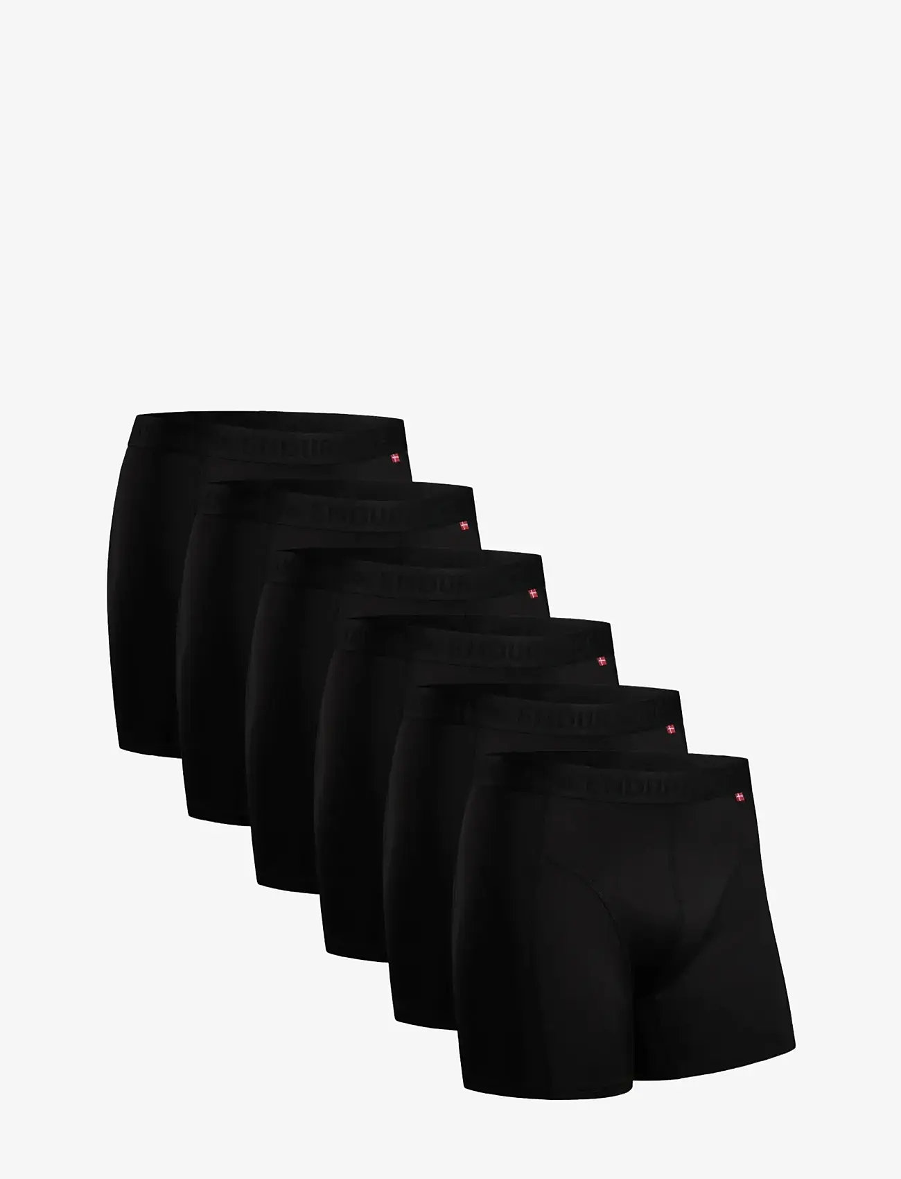 Danish Endurance - Men's Sports Trunks 6-pack - kelnaitės - black - 0