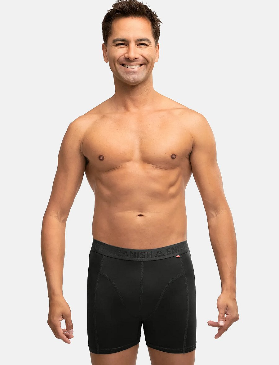 Danish Endurance - Sports Trunks (Men) 6-pack - boxershorts - black - 2
