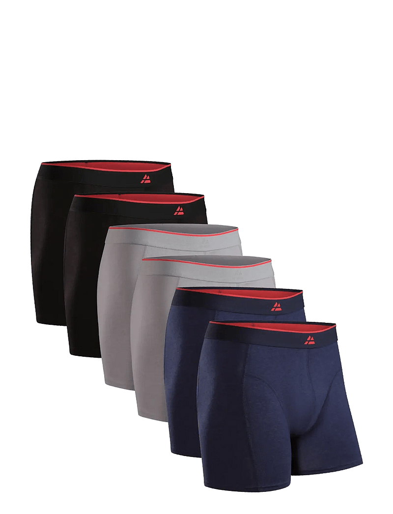 Danish Endurance - Bamboo Trunks (Men) 6-pack - boxershorts - mc (2xblack, 2xgrey, 2xnavy blue) - 1