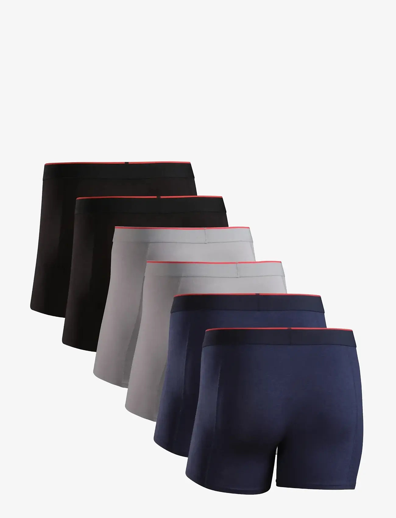 Danish Endurance - Bamboo Trunks (Men) 6-pack - boxershorts - mc (2xblack, 2xgrey, 2xnavy blue) - 2