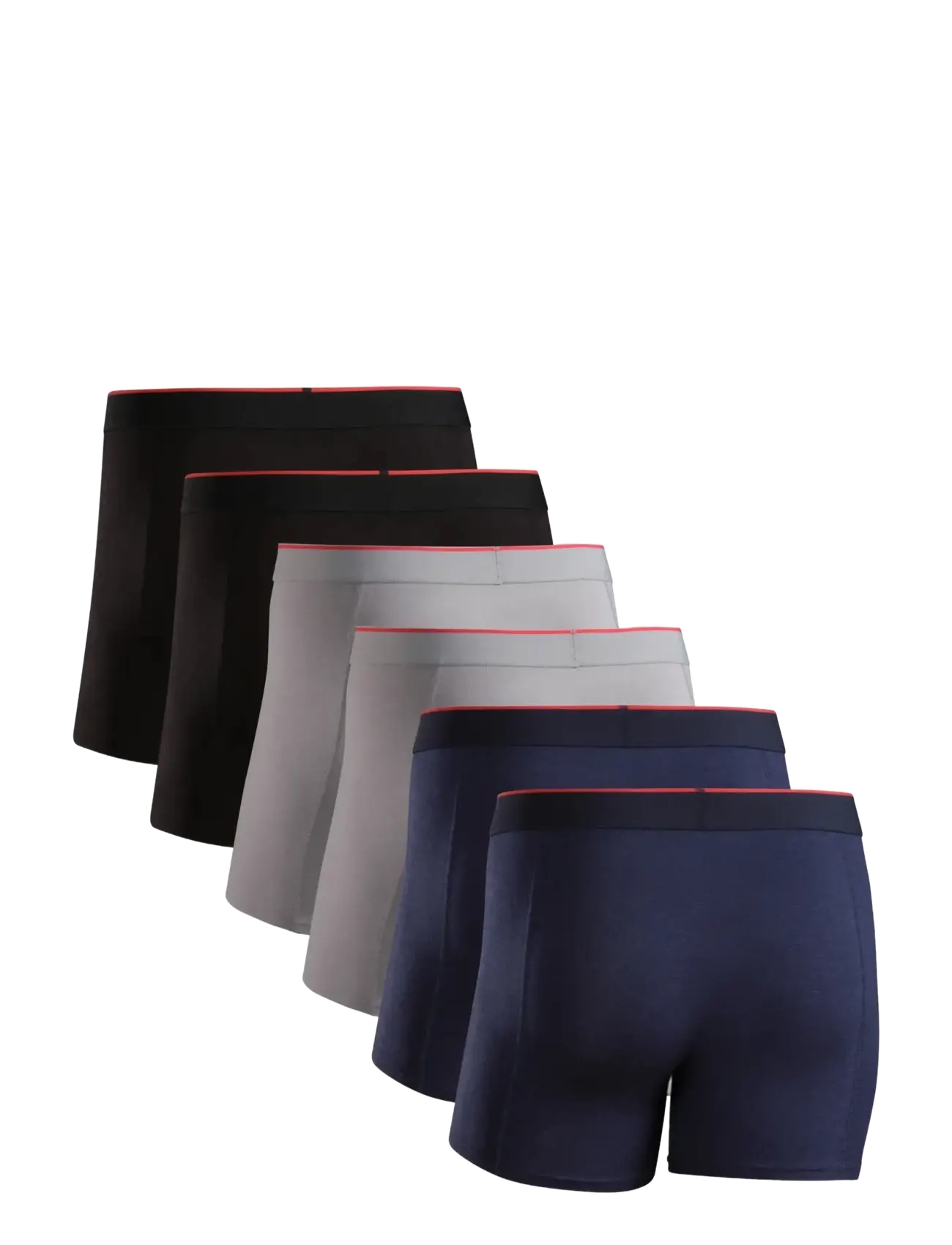 Danish Endurance - Bamboo Trunks (Men) 6-pack - boxers - mc (2xblack, 2xgrey, 2xnavy blue) - 2