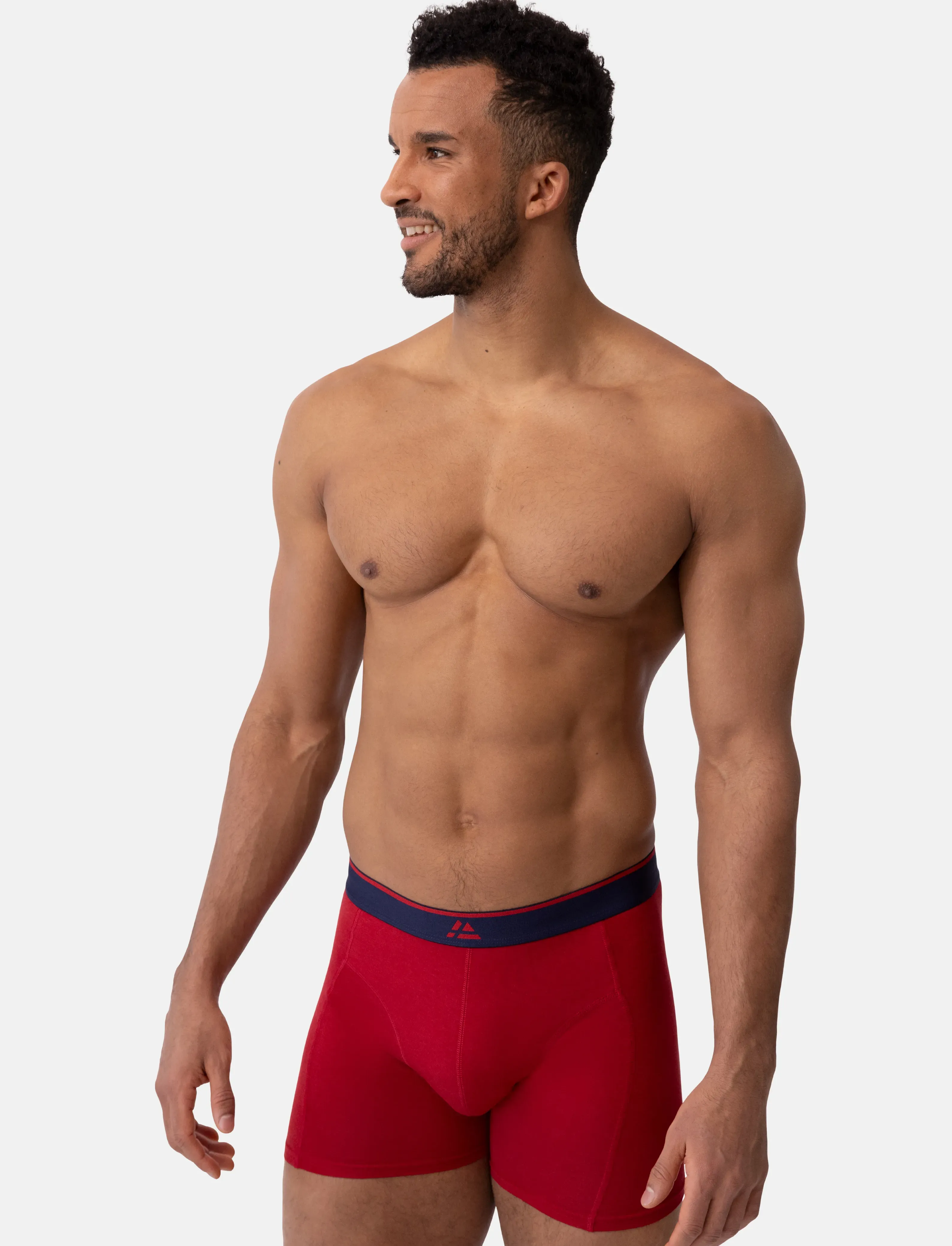 Danish Endurance Bamboo Trunks (Men) 6-Pack, Mænd, Trunks 6-Pak, Rød, Str: M
