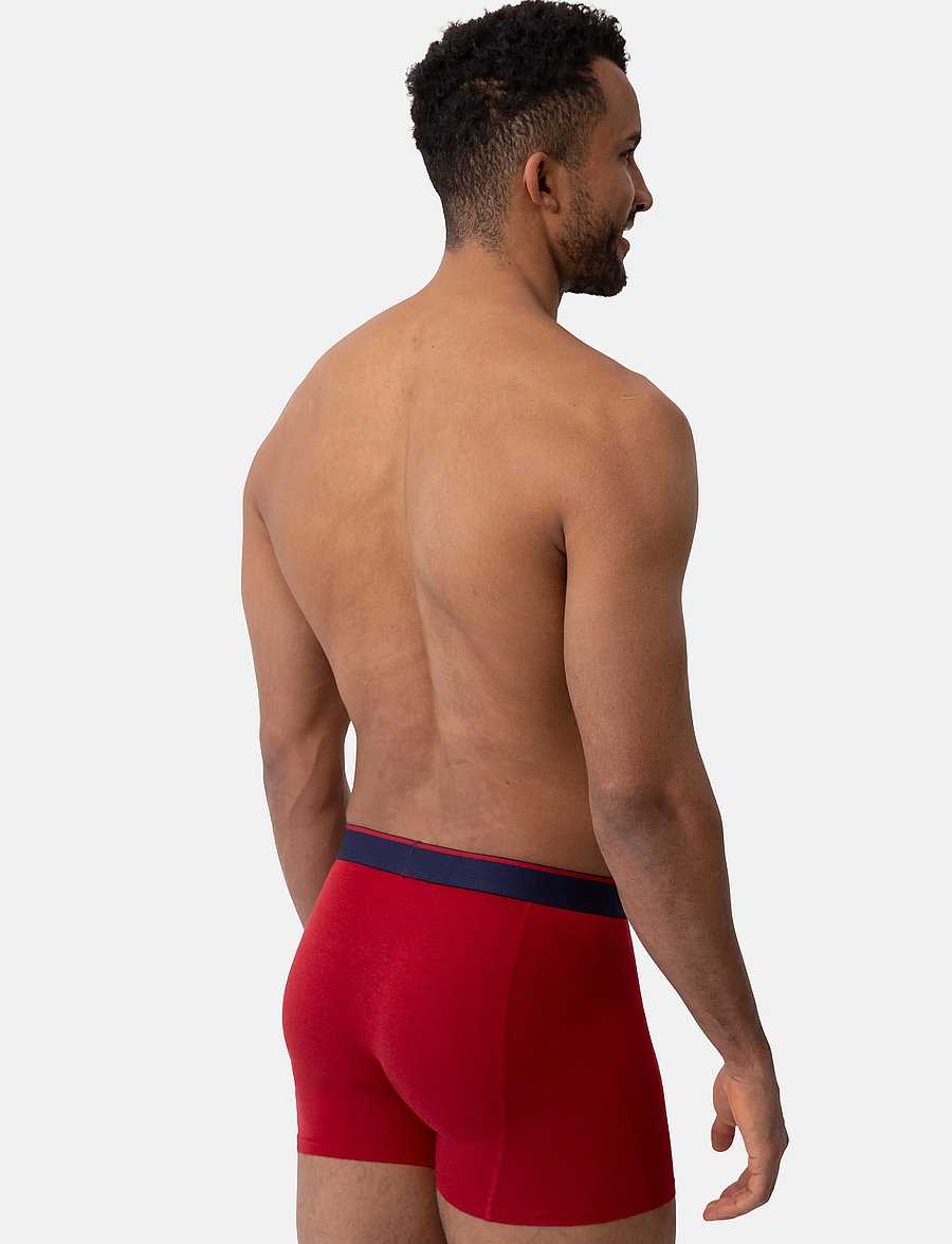 Danish Endurance - Bamboo Trunks (Men) 6-pack - boxershorts - mc (2xblack, 2xred, 2xnavy blue) - 4