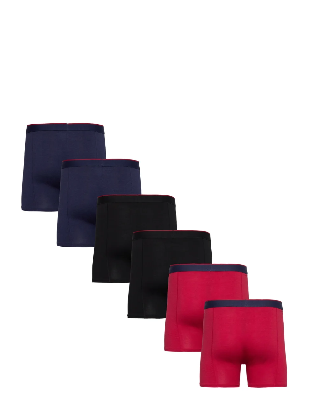 Danish Endurance - Men's Bamboo Trunks - boxer briefs - mc (2xblack, 2xred, 2xnavy blue) - 5