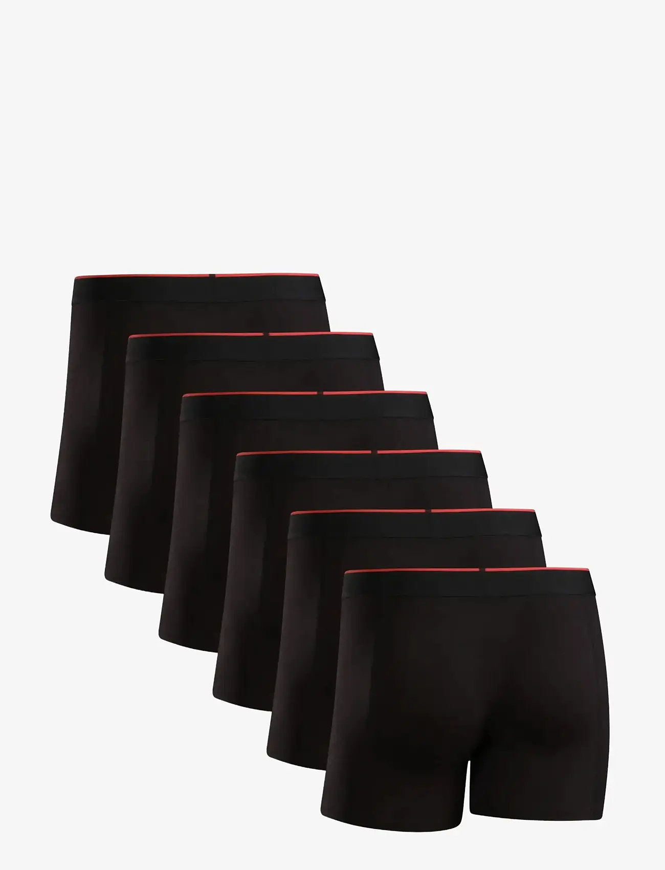Danish Endurance - Men's Bamboo Trunks 6-pack - boxer briefs - black - 2