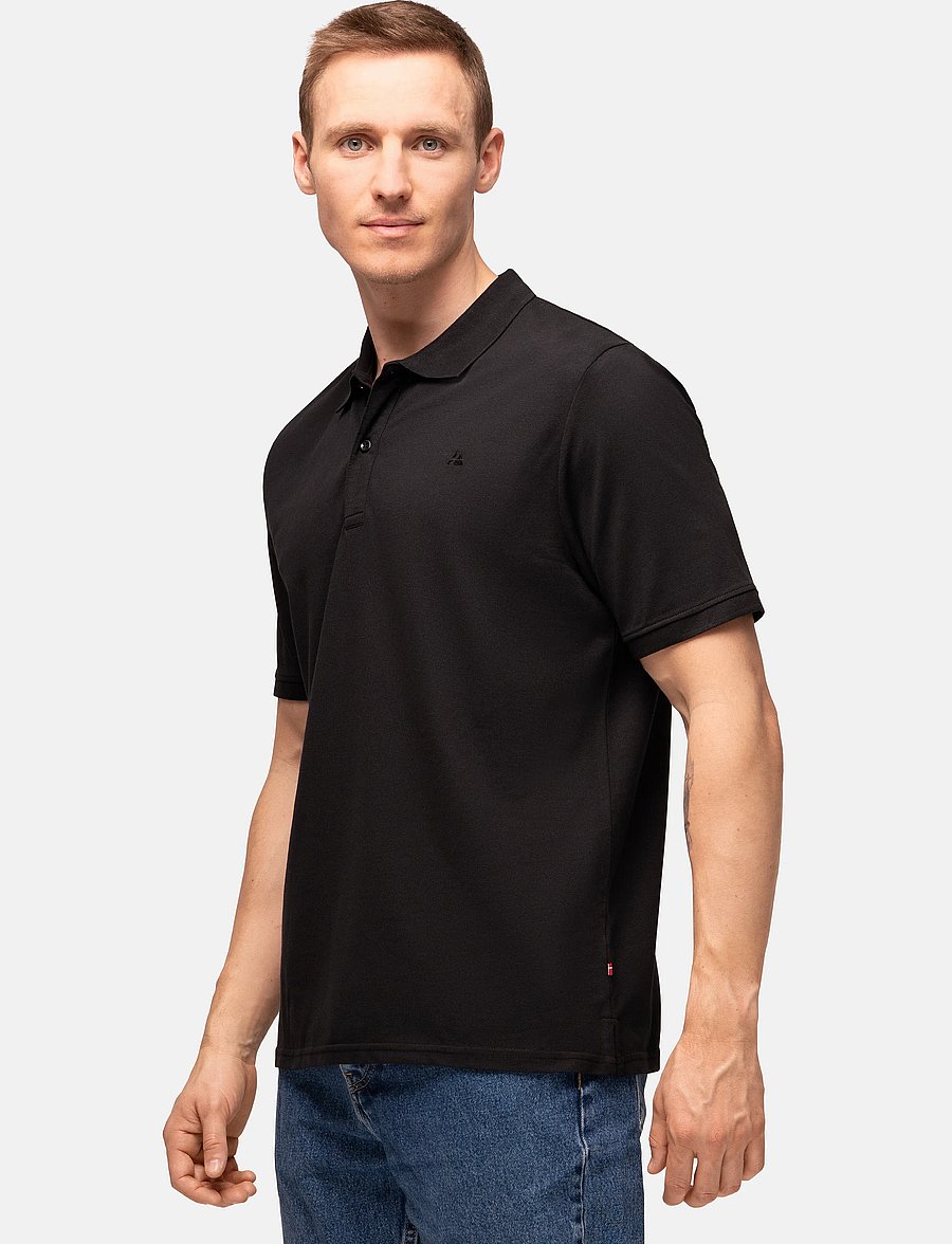 Danish Endurance - Anchor Polo Shirt (Men) 1-pack - pikéer - black - 4