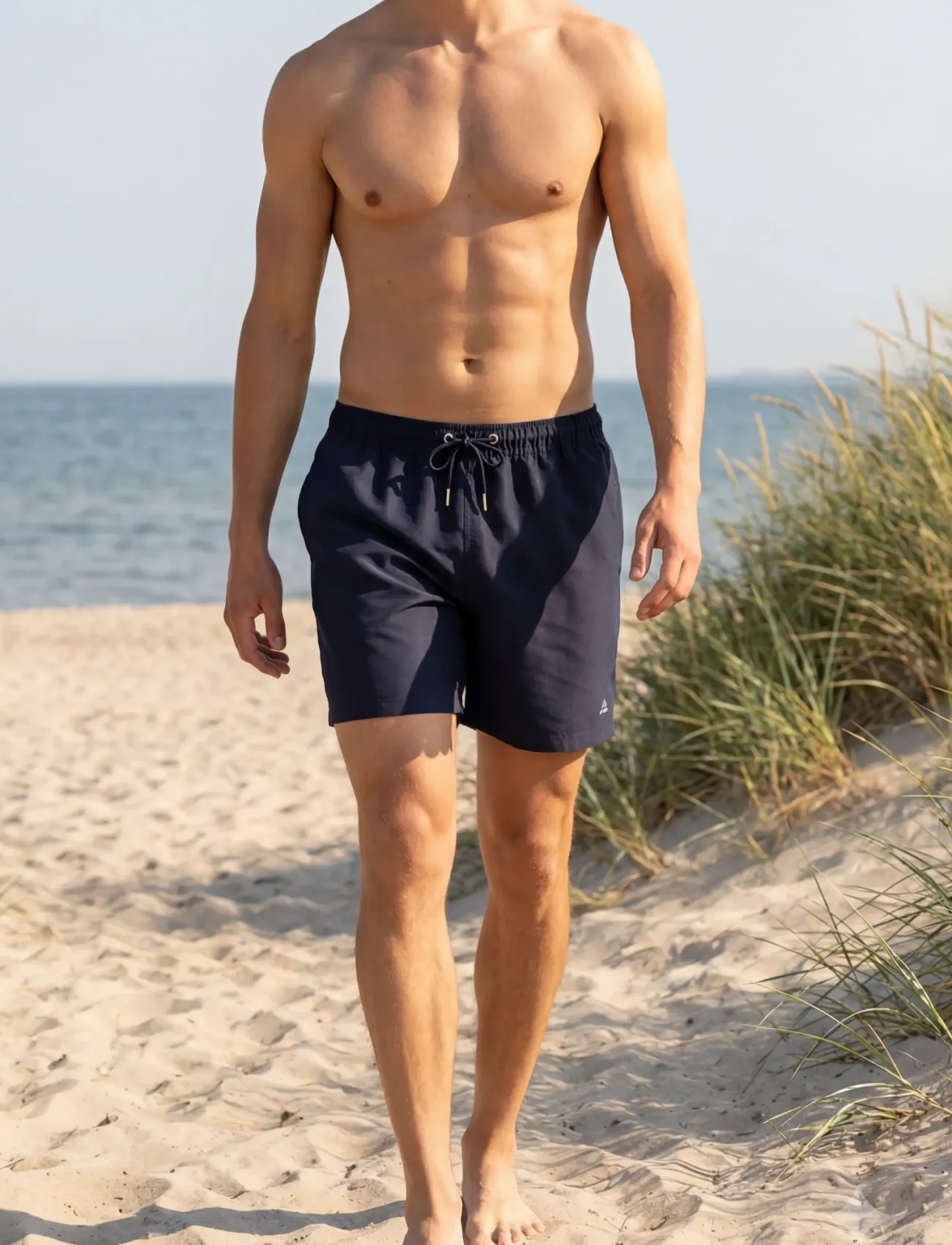 Danish Endurance - Wave Swim Shorts (Men) 1-pack - badbyxor - navy - 4