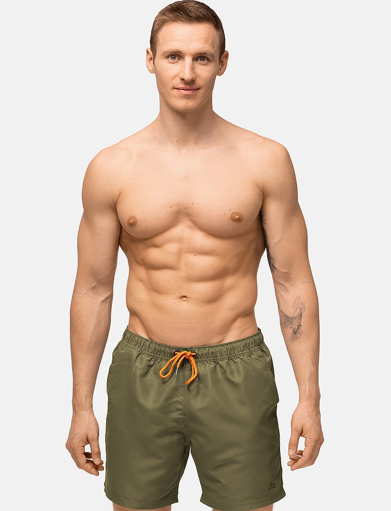 Danish Endurance - Wave Swim Shorts (Men) 1-pack - badebukser - olive green - 0