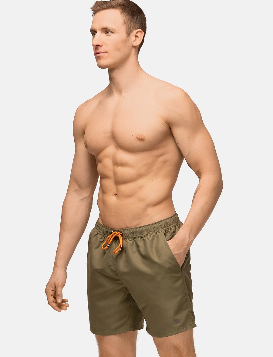Danish Endurance - Wave Swim Shorts (Men) - badebukser - olive green - 5
