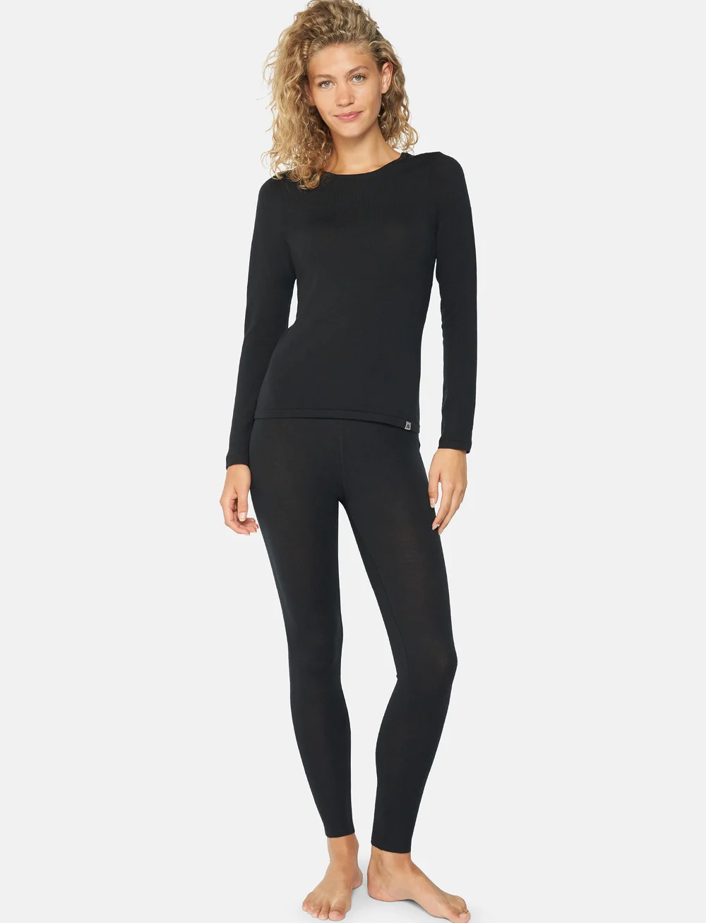 Danish Endurance - Women's Merino Baselayer Set - aluskihina kantavad rõivakomplektid - black - 0